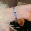 Bracciale Geometrico in Zirconi di Lusso Raffinato: Design Colorato e Versatile