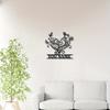Custom Romantic Heart Metal Sign, Personalized Name Wall Art, 3D Love Decoration for Couples Wedding Valentine Gift
