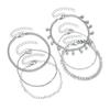 Women's Bohemian Style Multi-Layer Anklet Set, Niche Design Bell Tassel Anklets for Stackable Wear