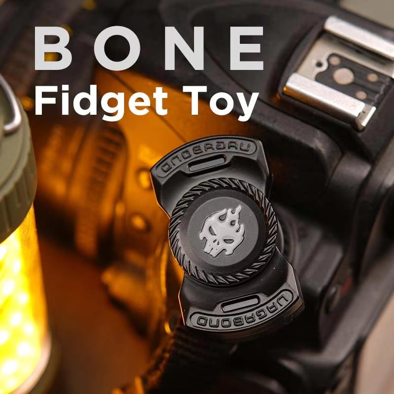 Fun 3-In-1 Game EDC Fidget Toys Personalized Skeleton Ghost Fidget Spinner Alloy Fidget Slider Stress Release Toy Sound Coin Toy