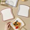 Premium Ceramic Toast Plate Durable Cake Plate Easy Care Steak Plate  Restaurant