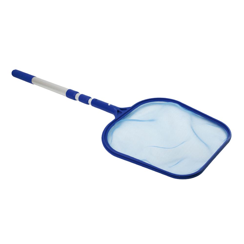 

(Курица Кунг Пао) Сетка для грабли для листьев, сетчатый скиммер, инструмент для очистки бассейна one size синий