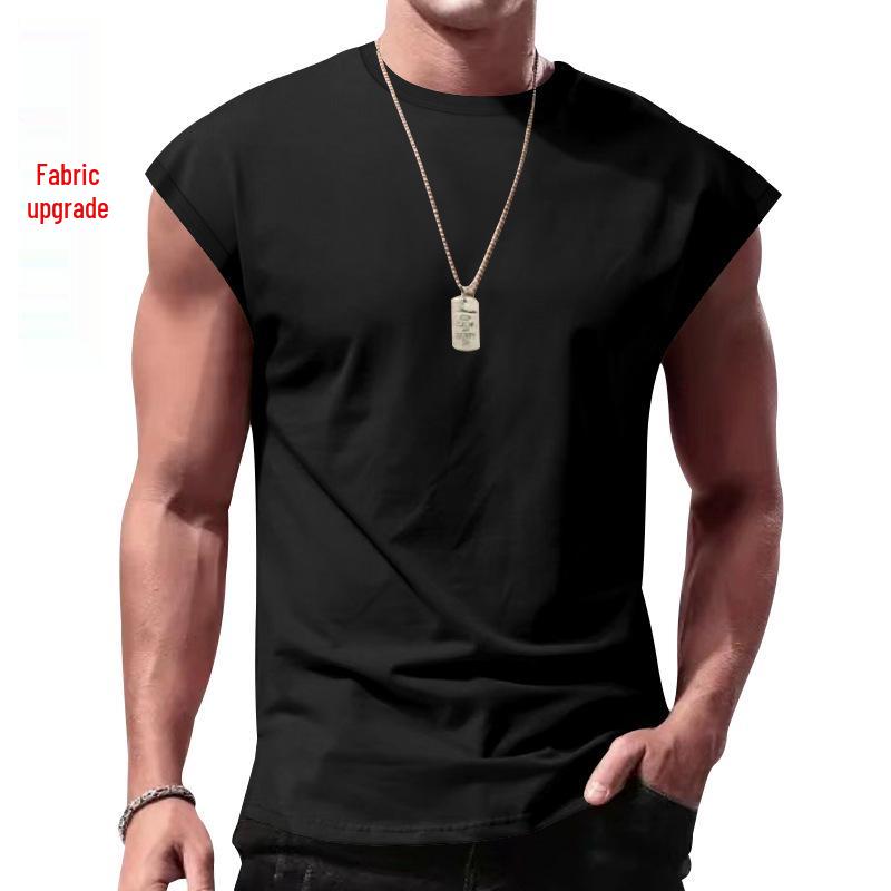 2024 Herren Sommer Ärmelloses Lockeres Einfarbiges Tanktop