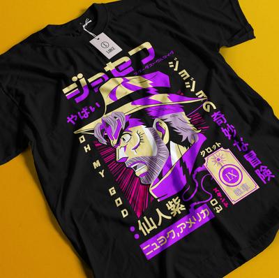 Jojo's Bizarre Adventure Tričko Jonathan Joeastar Tričko Dio Tričko Jotaro Kujo
