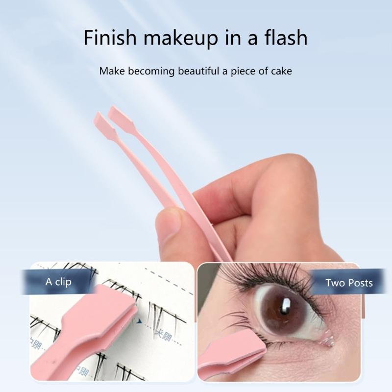 Premium Stainless Steel Eyelash Tweezers Comfort Grip Ergonomic Design For Beginners And Experts In Lash Application