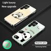 Panda Popular Cute Picture Phone Case For Samsung S25 S24 S23 S22 S21 S20 Plus Ultra Note20 Glass Magnetic Case