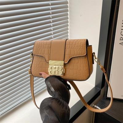 Tas dames zomer nieuwe mode niche schoudertas textuur retro oksel populaire kleine vierkante tas