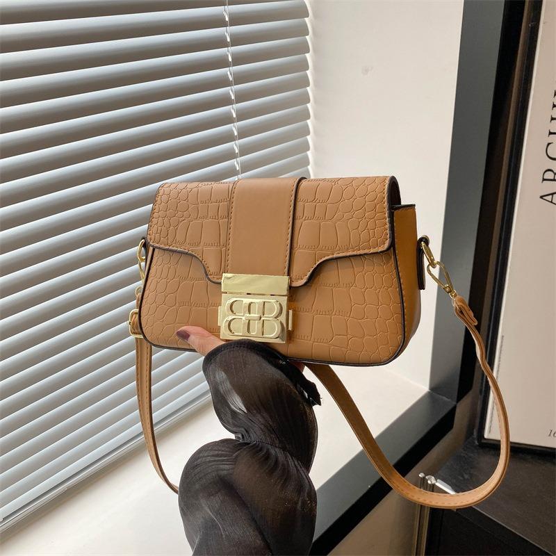 Tasche Damen Sommer neue Mode Nische Schultertasche Textur Retro Achselhöhle beliebte kleine quadratische Tasche