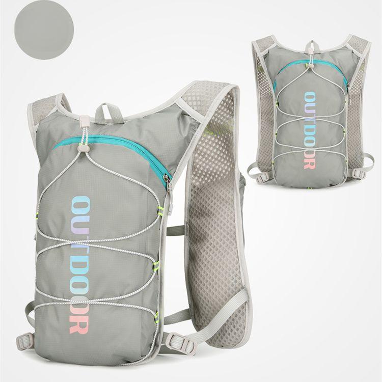 Multifunctional Nylon Running Backpack Reflective Safety Sports Hydration Backpack Cycling Bag