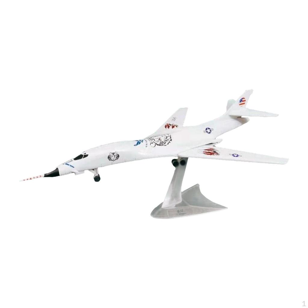 1/144 Diecast Alloy Aircraft Model with Stand, Decorative Plane for Home and Cafe