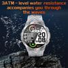 Sports Fitness Smartwatch Health Women Smart Watches Men Flashlight Compass 1100mah Ultra Long Battery BT Call 3ATM Waterproof