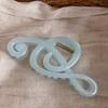 Solid Color Musical Note Hair Clip Non-Slip Large Barrettes Retro Hair Claw Clips  Women