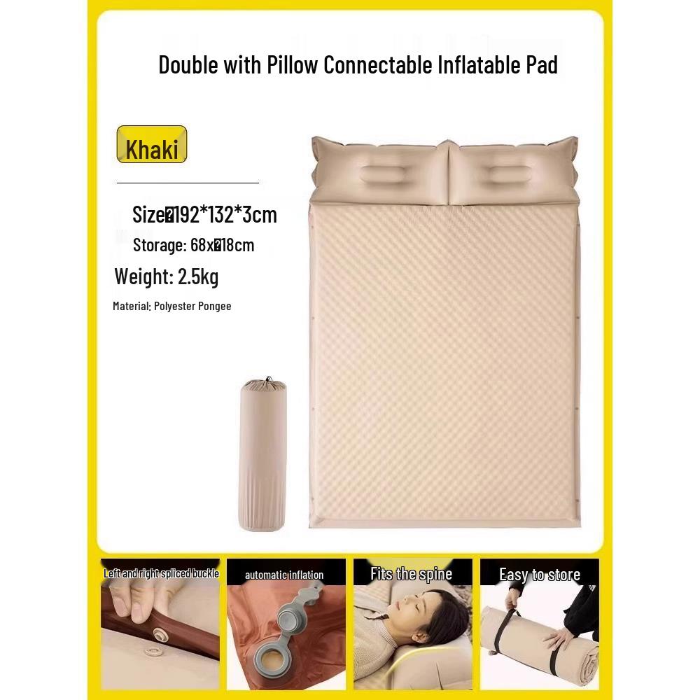 Automatic Inflatable Camping Air Mattress - Portable, Moisture-Proof Sleeping Pad for Outdoor and Home Use