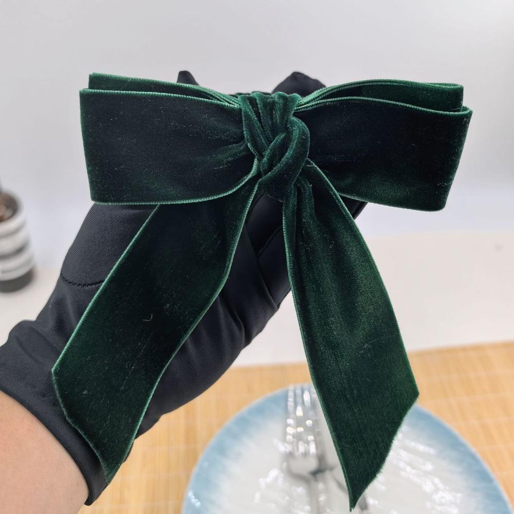 

6Pcs Velvet Christmas Napkin Ring Table Decor Serviette Buckles Christmas зелений