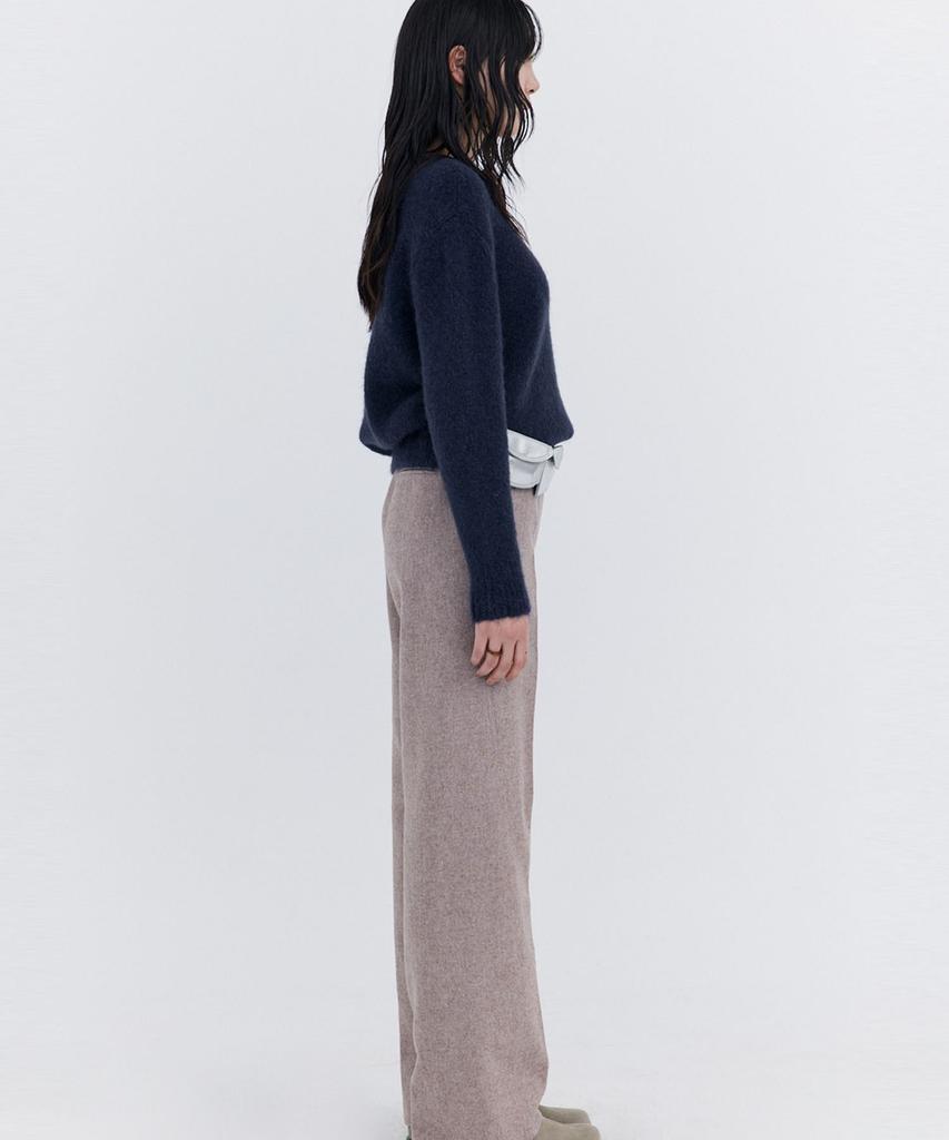 WNDERKAMMER Alpaca Boucle Knit Pullover_Navy