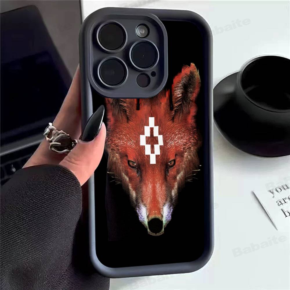 M-MARCELO B-BURLON Phone Case for IPhone 17 16 15 14 13 12 11 Pro Max Mini Plus Soft TPU Back Cover