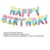 13Pcs Happy Birthday Balloon Banner Aluminum Foil Inflatable Hanging Letter Balloons for Party Decorations