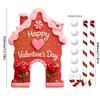 Candy Cane Sticks Gingerbread Golf Set Equipped With Club Portable Design Golf Game Set Festive Atmosphere Decor