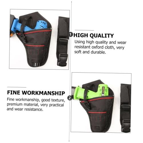 Healeved Electric Wrench Tool Kit, Electric Wrench Pouch, Electrician Tool Bag, Work Organization Bag for Construction Workers and Contractors (1 Piec