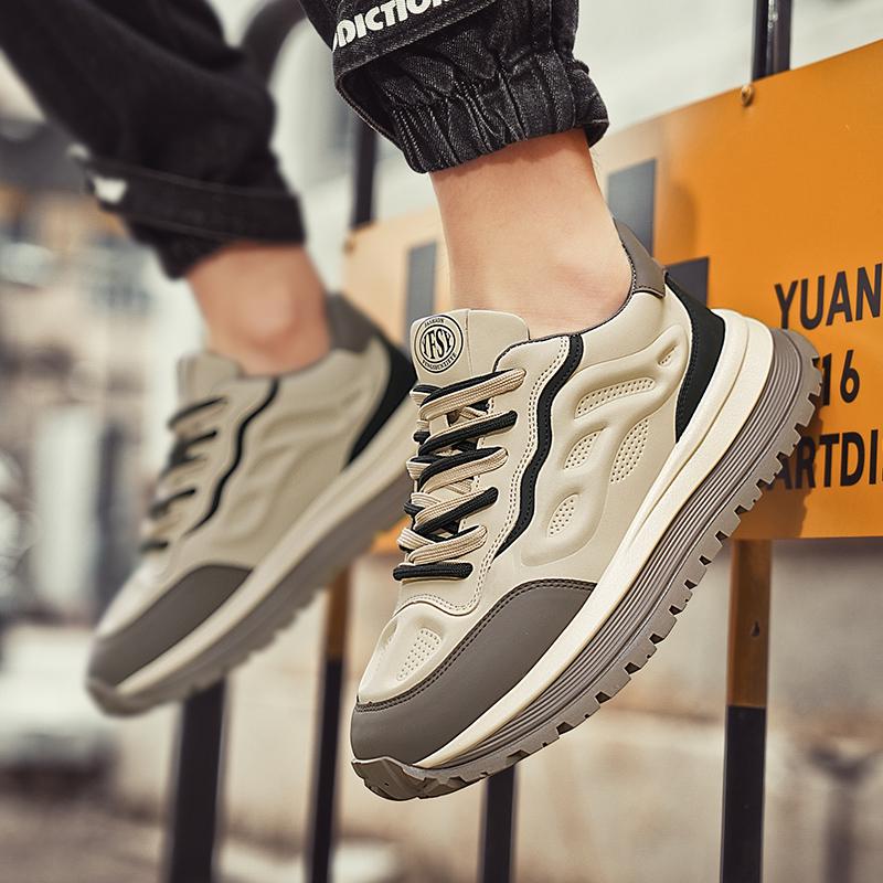 Men's Sneakers Loafers Sports and Leisure Casual Shoes Thick Bottom Soft and Comfortable Soft and Comfortable Skateboard Fashion