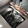 Dark Street Skull Pattern Square Carpet,Area Rug,Carpet Rug for Living Room Bedroom Sofa Playroom Decor,Non-slip Floor Mat,Holiday Birthday Gifts