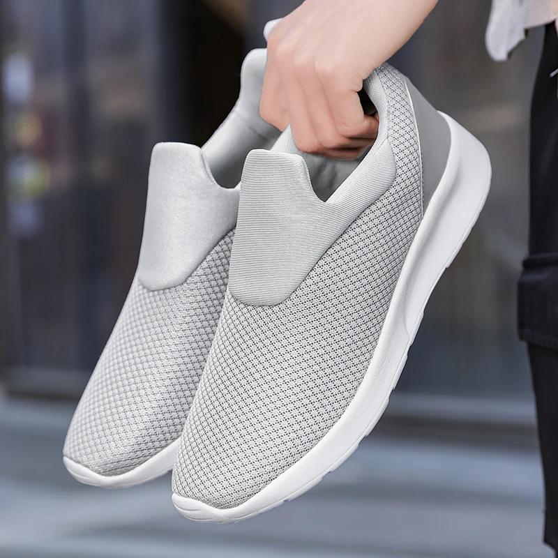 Men's Shoes Sneakers Outdoor Super Light Men Sneakers Fashion Breathable Running Sport Shoes Slip-on Unisex Athletic Footwear