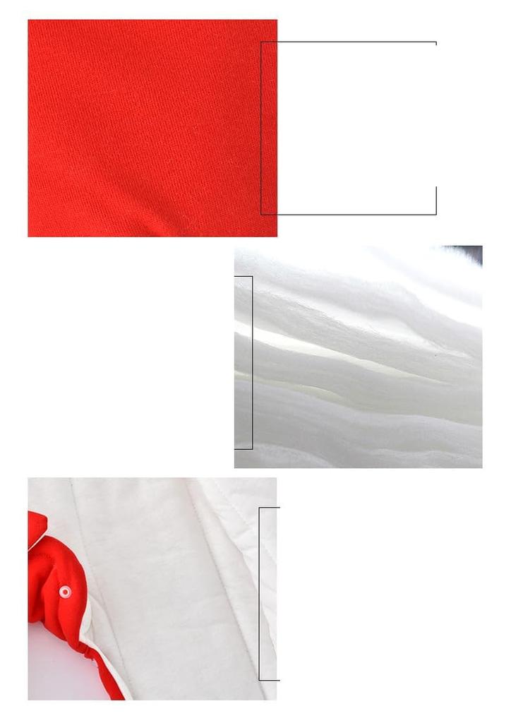 100 Yen for One Funny Printed Baby Baby Shower Stylish Red Baby with Cotton Sandwiched Between the Suitable for Temperatures of 15 Degrees [mocrcrel]