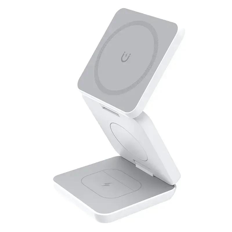 30W 3 IN 1 Magnetic Wireless Charger Stand Pad For Magsafe iPhone 16 15 14 13 12 Pro Max Apple Watch Airpods Fast Charging Stand