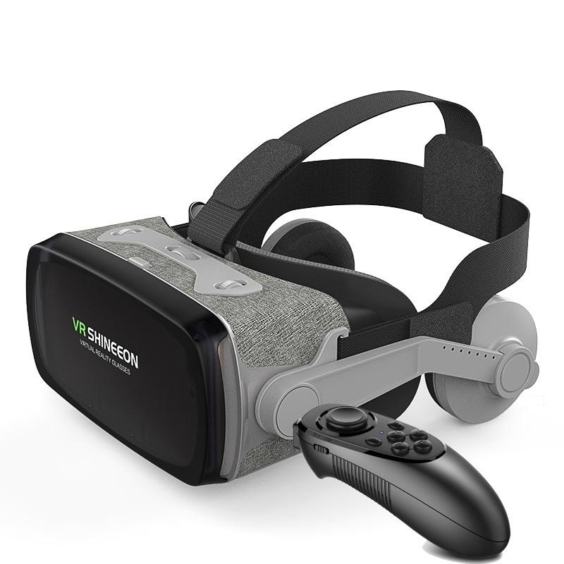 VR 3D Glasses, Head-mounted Virtual Reality VR Glasses for Immersive Video Game Experience, Suitable for Smartphones