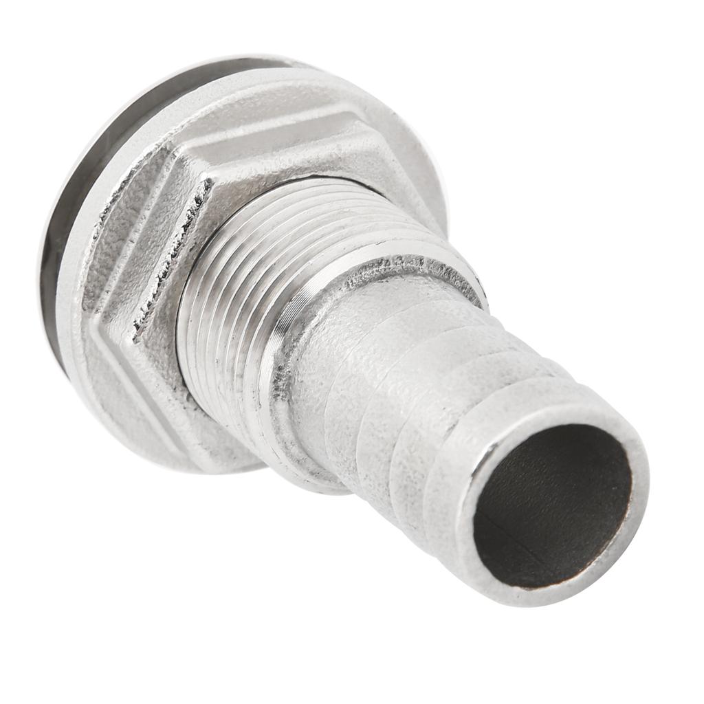Marine Boat Thru Hull Fitting Connector Stainless Steel Hose Tail Barb Marine Hardware