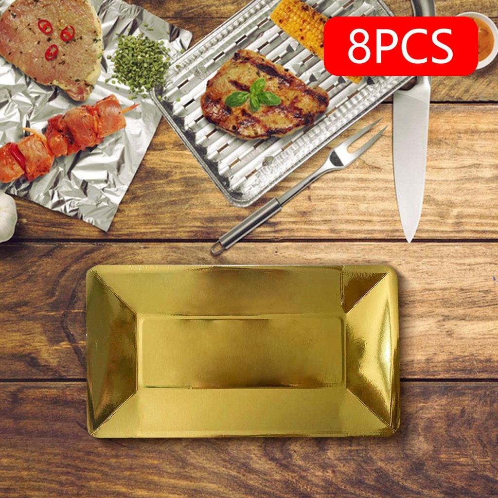 8 Stück Einwegteller Kuchenplatte Tragbares Praktisches Geschirr zum Essen