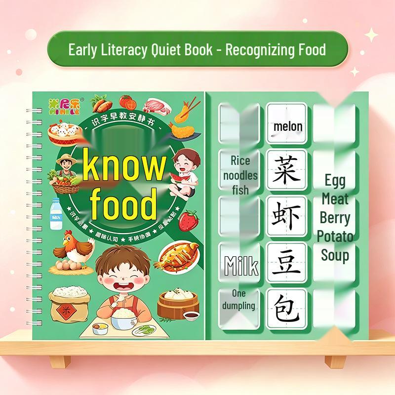 Early Education Quiet Book & Baby Literacy Cards - Children's Educational Toy