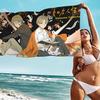 Natsume Yuujinchou Cartoon Bath Towel Microfiber Soft Water Absorbing Breathable For Girl Kids Decorative Cartoon Beach Towel
