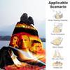 1pc ArmageddonOutdoor Flannel Blanket Soft Plush Decor for Picnics, camping,Bedroom, Playroom, or Lunch Break, Perfect Gift