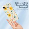 For iPhone 17 Air Case Yellow Floral and Leaves Pattern Printing Straight Edge TPU Phone Back Cover