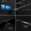 FEISEDY Polarized Large Teardrop Classic Metal UV400 for B1052 Men's Sunglasses, Pattern, Design, Frame, Protection, Driving,