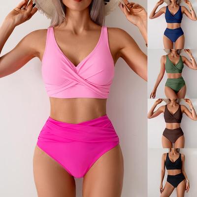 2025 Europäischer & Amerikanischer High Waist Sexy Bikini Badeanzug für Frauen