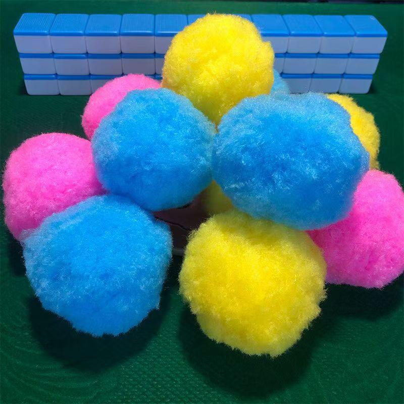 

Silent Mahjong Tile Cleaning Set: Automatic Cleaning Balls Accessory Floral 6cm - 9 Pieces