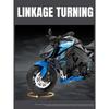 1/12 Kawasakis Ninja Z1000 Alloy Sports Motorcycle Model Diecasts Metal Toy Street Racing Motorcycle Model Sound Light Kids Gift