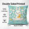 Easter Hot Cushion Cover Plush Fabric Soft DoubleSided Printed Sofa Warm Winter Home Child Gift Pillow Case