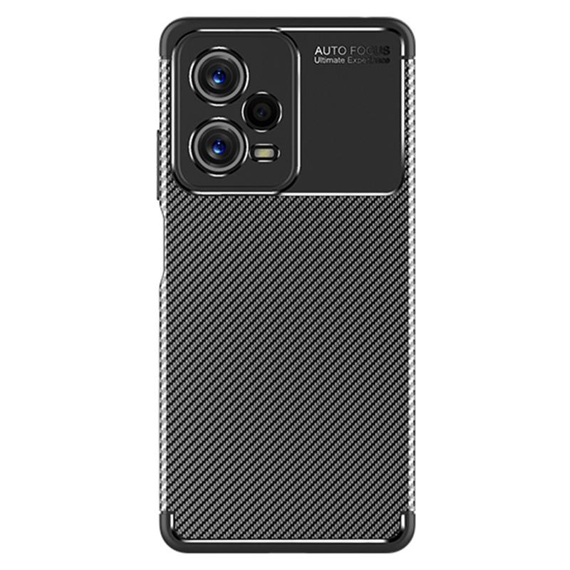

For Xiaomi Redmi Note 12 Pro 5G Carbon Fiber Texture Phone Case Precise Cutout Anti-scratch Flexible TPU Cover A