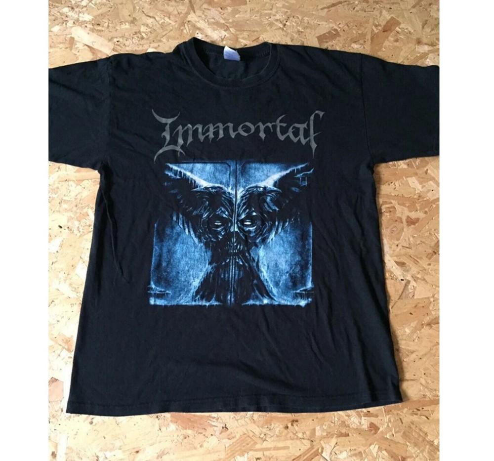 Vintage 90s Immortal Dark Black Metal Band T Shirt Unisex T-Shirt XL