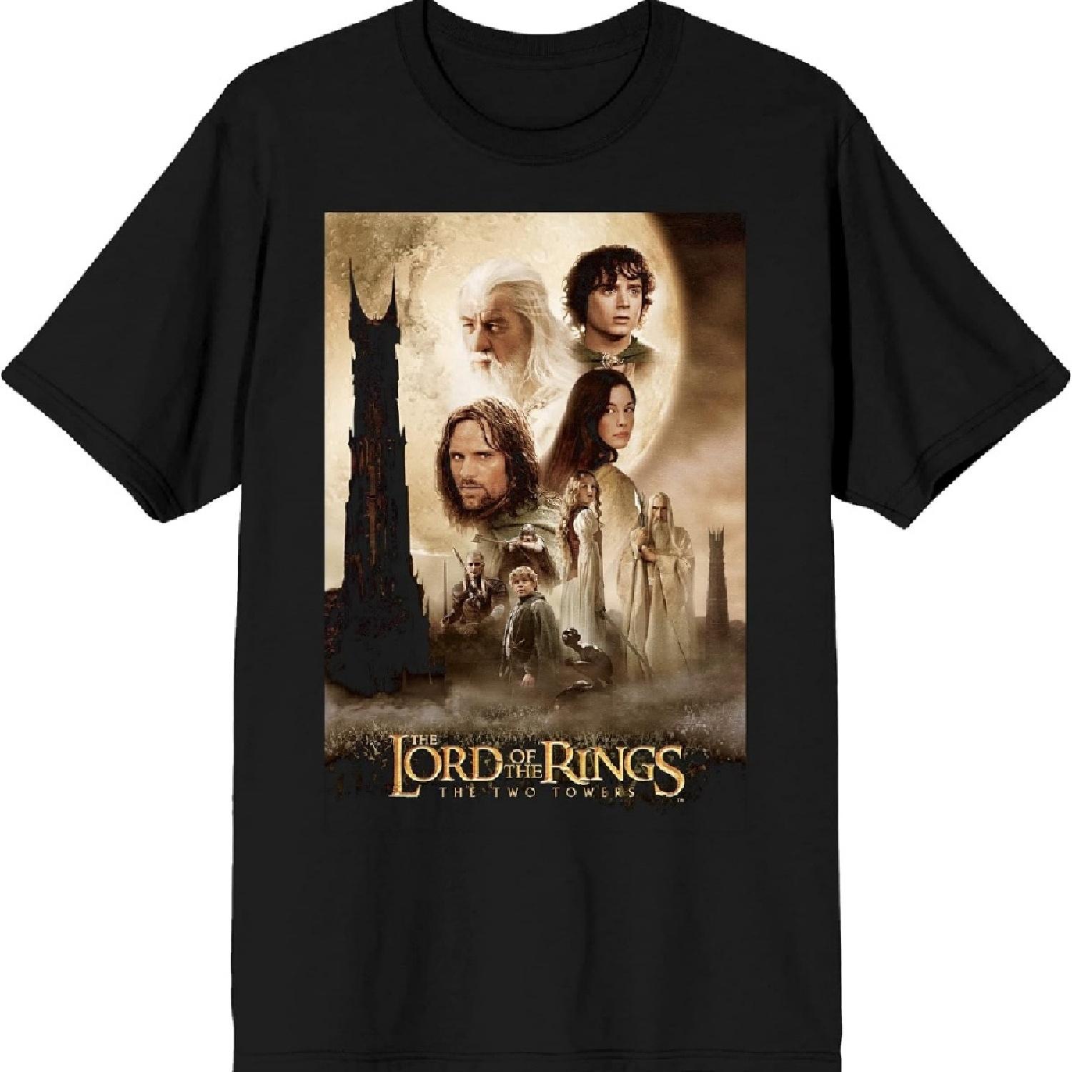 

Черная футболка с персонажем из фильма «Властелин колец: Две башни»_1 S