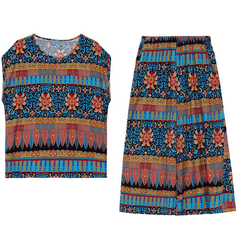 Elegant Women's Sets Summer Plus Size Casual Loose Two Piece Pant Sets for Women