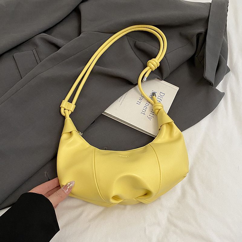 Elegant Small Handbags for Women, New Single-shoulder Underarm Bags, Dumpling Bags, Versatile Niche Crossbody Horn Bags, Fashionable Women's Handbags