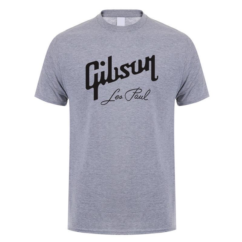 Kytarové tričko Gibson Léto Pánské Krátký rukáv Bavlněná trička Gibson Les Paul Pánské Topy Tričko LH-094 Cyklistický dres