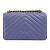 New PINKO Love Icon Nappa Leather Crossbody Bag, Shoulder Bag Women's Blue 1P22UJ-A03Z-Y79Q