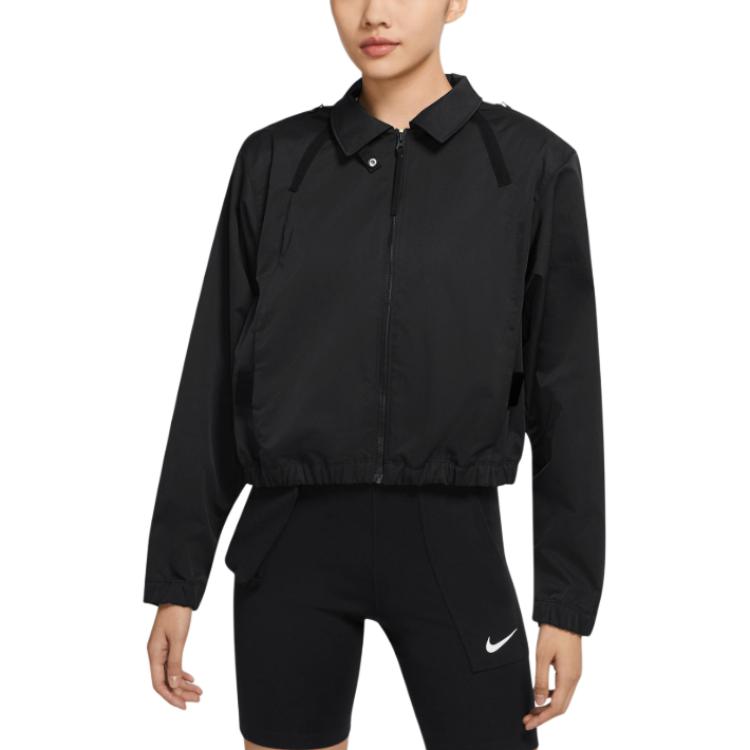 Nike Sportswear Jackets Women s Black Lapel Moderate Other DD4609-010 M