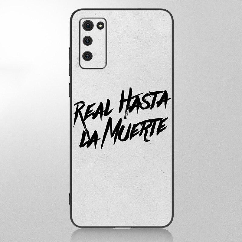 Custodia Rapper Anuel aa Ozuna per Samsung Galaxy A12 A02S A22 A32 A52 A72 A71 A51 A41 A31 A21 A11 A50 A70 A10S A20S Cover Nera