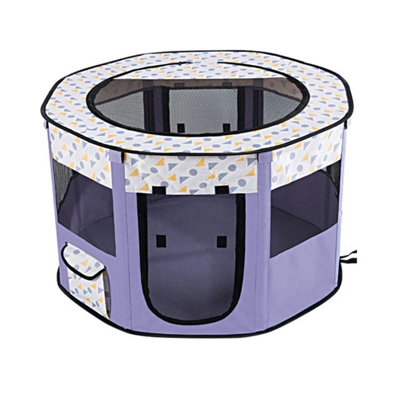 Dog Playpen with Door and Top for Small Dogs Indoor Exercise  Pet Tent Playground for Cats Multiple Colors S/for M